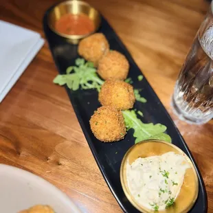 Blue crab croquettes
