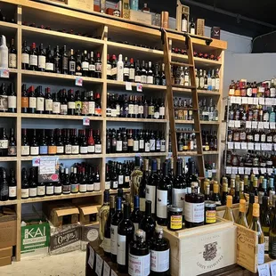 inside selection of wine