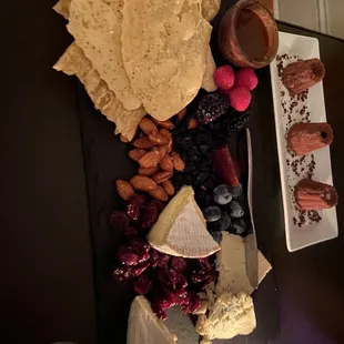 Dessert Cheese Board + chocolate truffles