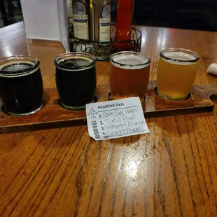 Beer flight