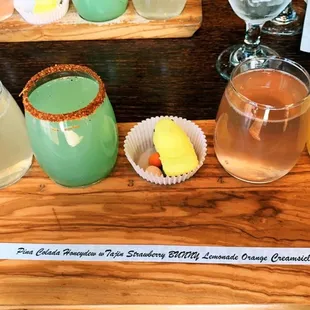 April 2023 mimosa flights flavors