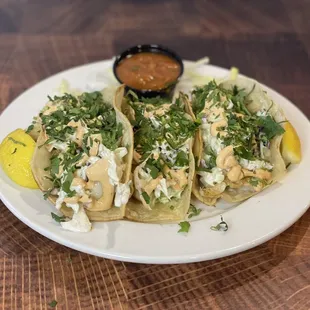 Fish tacos (grilled)