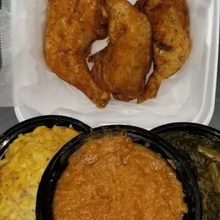 a tray of food