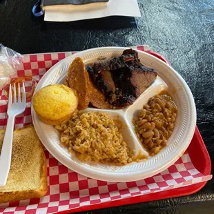 a plate of food on a table