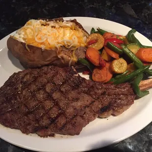 16 ounces of juicy bone in heaven. This steak is out of control awesome.