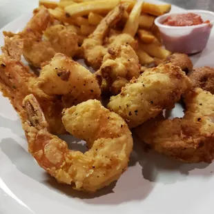 food, fish and chips
