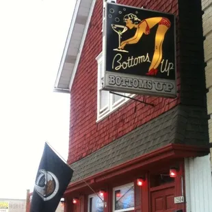 the front of the restaurant