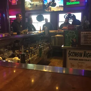 a view of a bar