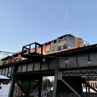View from upper outdoor patio
