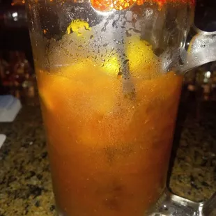 a drink in a blender