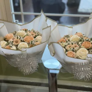 Perfect for a buffet table or the wedding party table.