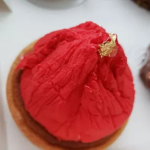 Ruby! Strawberry, raspberry, white chocolate and a crispy tart; its really got it all.