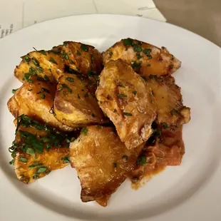 Curry butter sweet potatoes