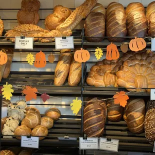 November 2024 sourdough bread selection