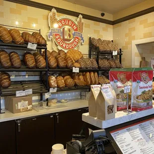 interior, bagels
