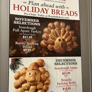 Holiday 2023 breads