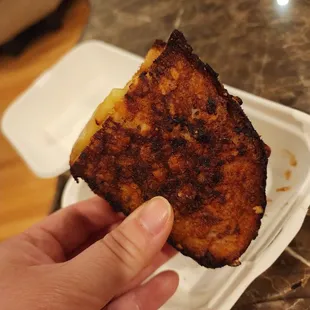 Burnt cheese sandwich
