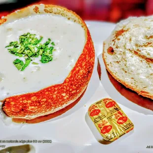 The iconic Boudin Sourdough Bread Bowl w/ Clam Chowder. Comforting. Sending love from Hawai'i to those affected by the California wildfires.