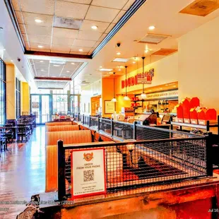 The dining room @ Boudin SF.  Mainplace Mall in Santa Ana, California.