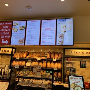 Menu and bread variety