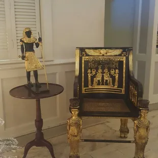 Cool chair at entrance.