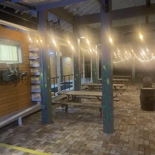 Outside deck area
