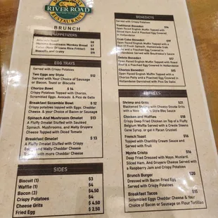 sushi and sashimi, menu
