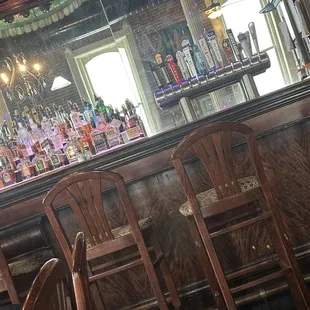 The bar area