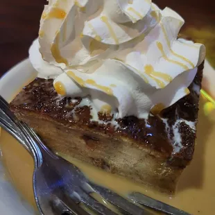 I hazard to guess the calorie count in their decadent bread pudding.