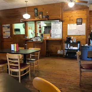 the dining area
