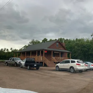 Outside