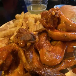 a plate of food on a table