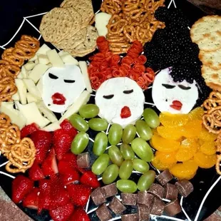Themed charcuterie platters are great to bring to an event