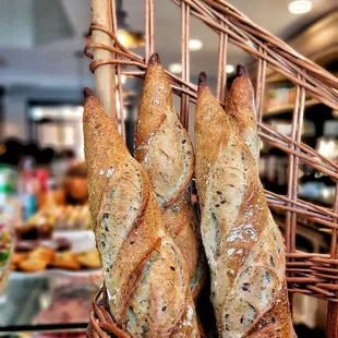 bread in a basket