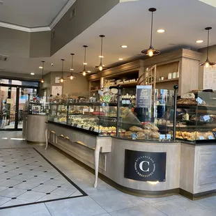 Pastry and bread counter