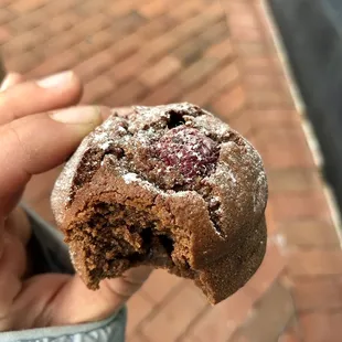 Delicious chocolate raspberry treat