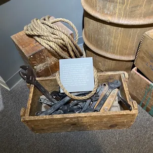 Wrenches anyone? These were the standard tool of the trade in those days of dam building.