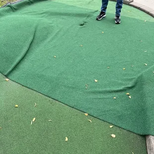 Did they just throw a blanket down? ‍‍