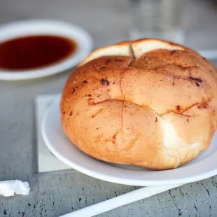 Pre-Meal Bread and (unknown oil)