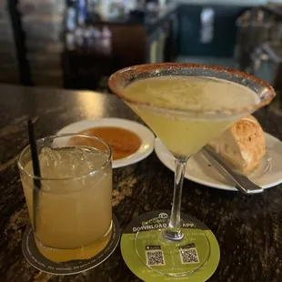 Peach Bourbon Sour and Taste of Sunshine