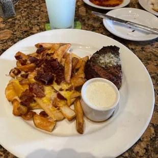 Filet w/loaded fries