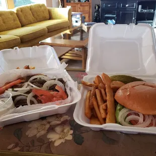 Gyro and Greek Pork Chop Sandwich!