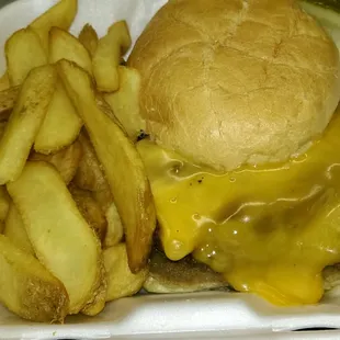 Bacon  cheese burger.