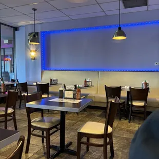 interior, sushi and sashimi