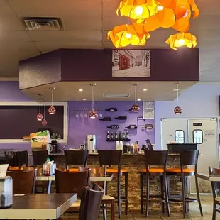 the interior of a restaurant