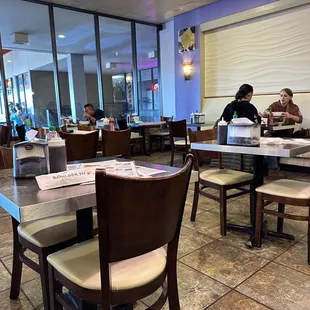 Inside seating