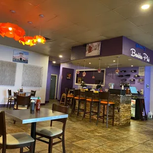 Bar and dining area
