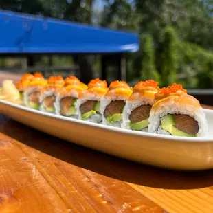 Salmon Mango Sushi Roll