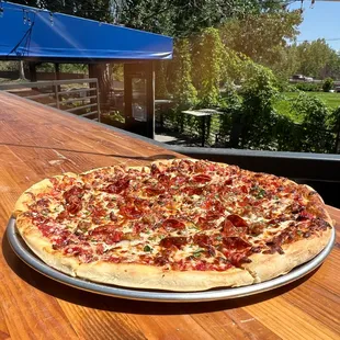 Rustic specialty pizzas