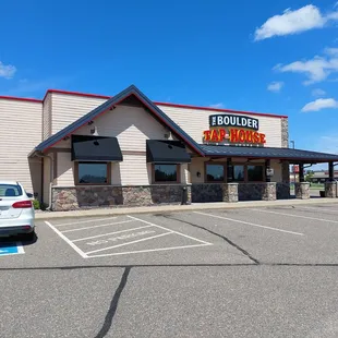 the front of the restaurant